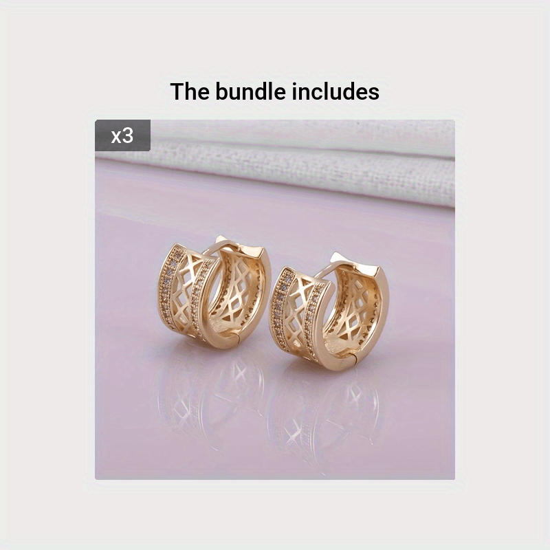 2pcs New Style Hoop Earrings Set for Men and Women